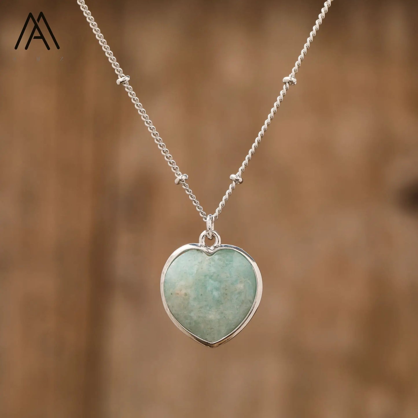 Natural Roses Quartz Heart Pendant Necklace For Women Elegant Romatic Gems Stone Necklace Jewelry Gifts Dropship
