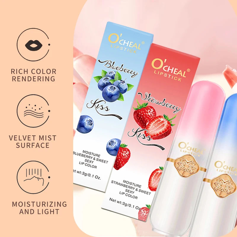 O'CHEAL Color Fruit Lipstick Peach Lip balm