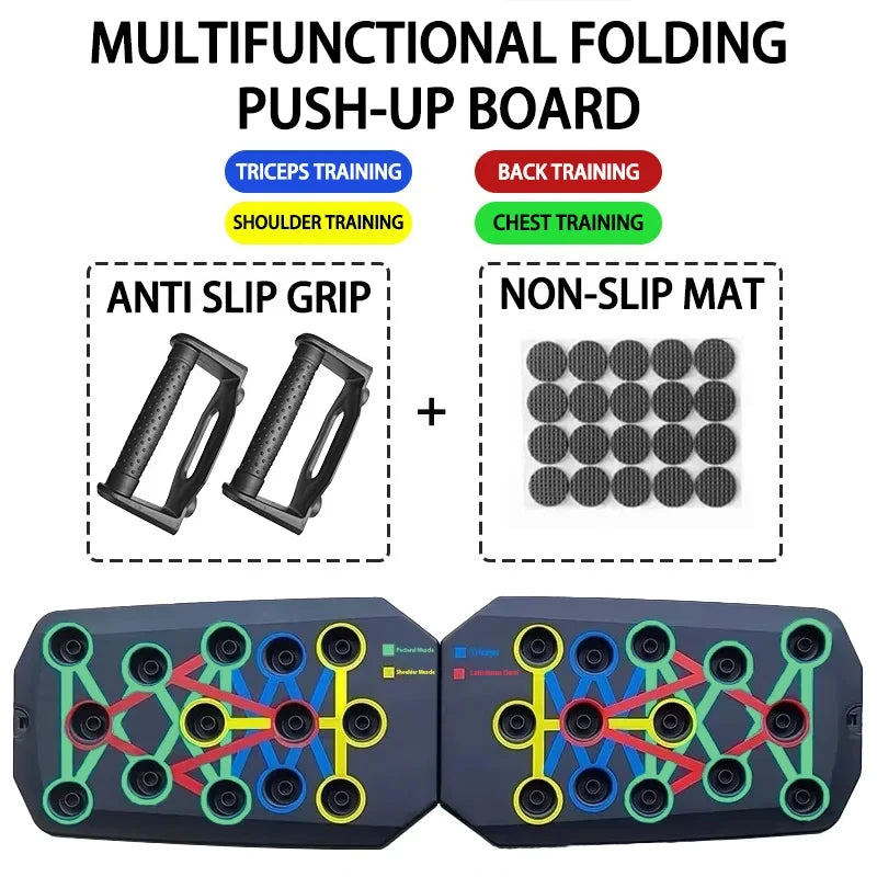 Portable Multifunctional Push-up Board Set With Handles