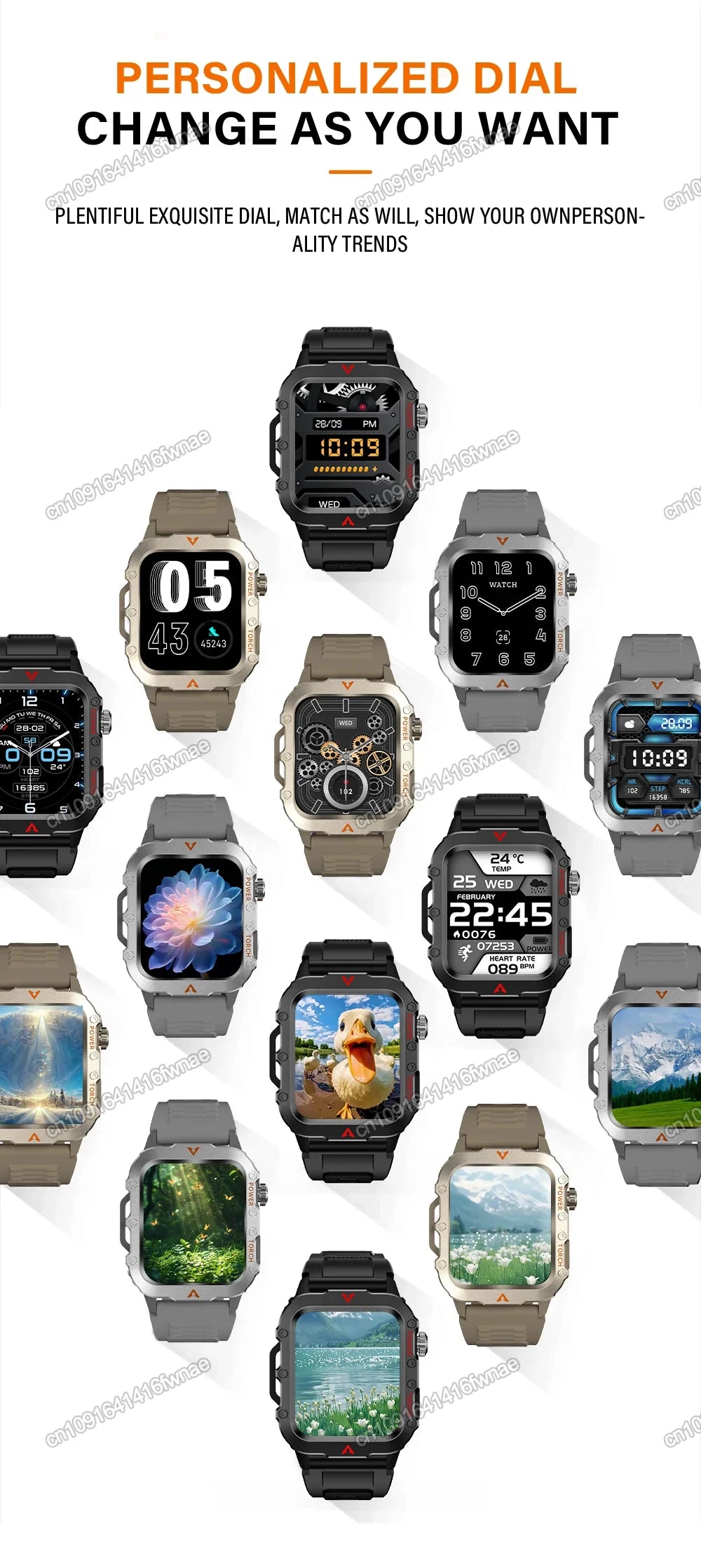 LED Flashlight Smart Watch