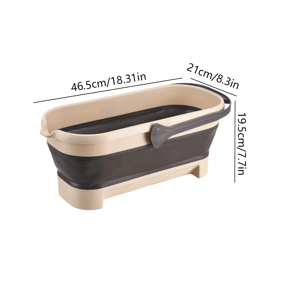 Portable Folding Collapsible Bucket With Handle