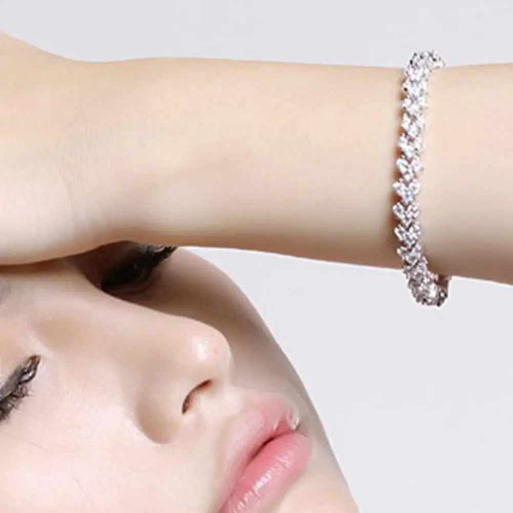 Cubic Zircon Rhinestone Elegant Bracelet