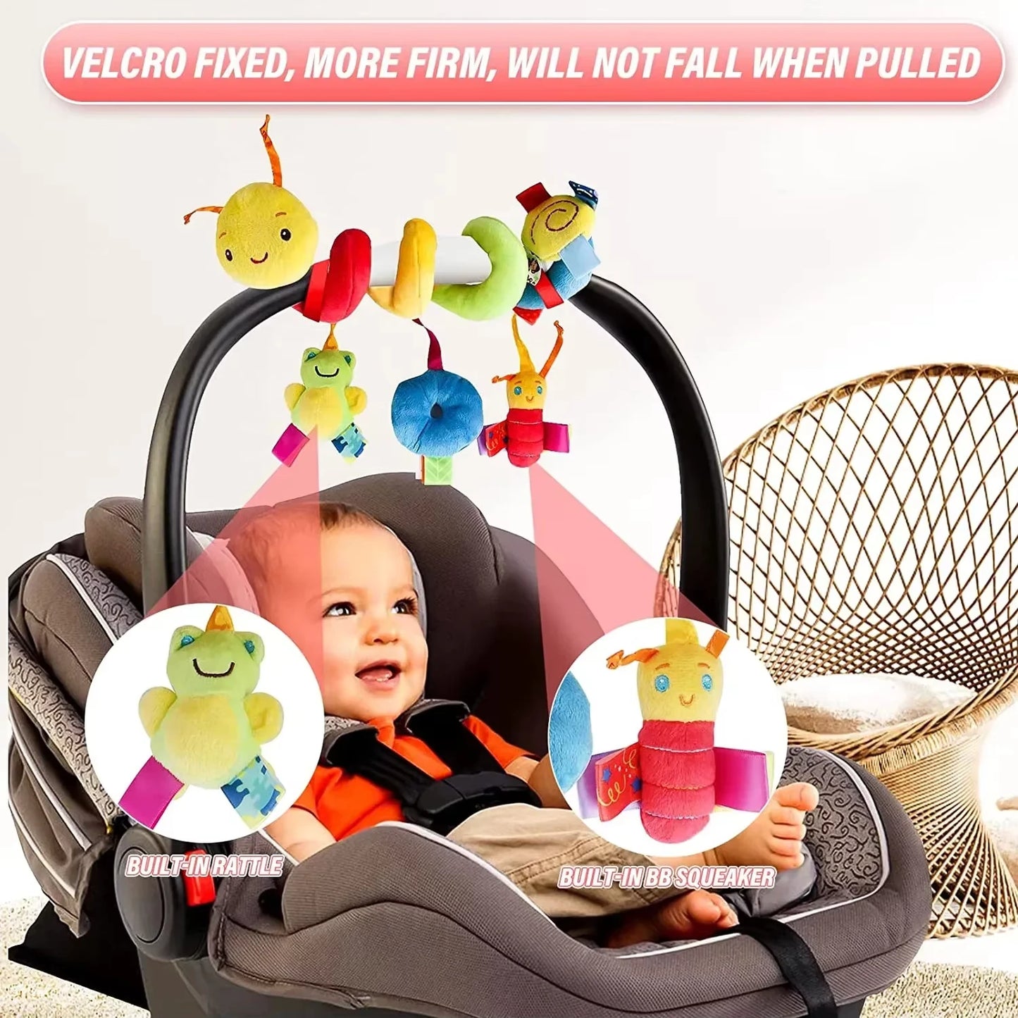 Baby Crib Hanging Rattles