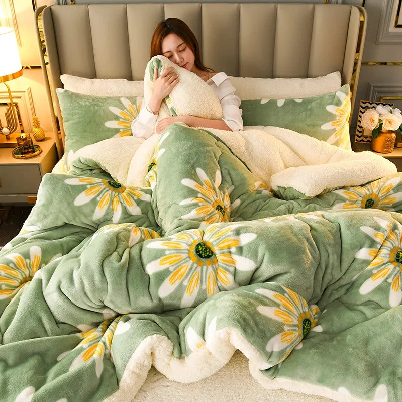 Thick Winter Bedding Quilt Blanket
