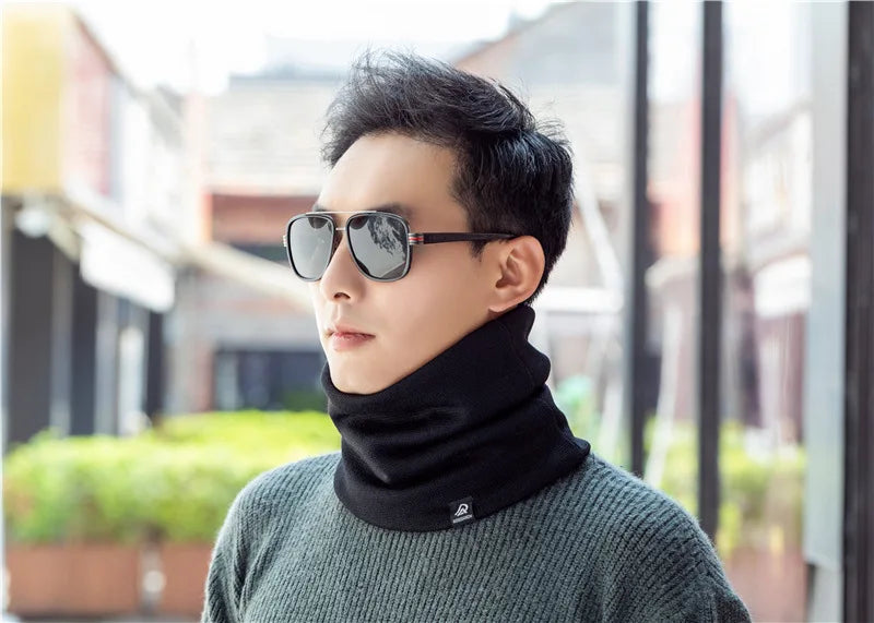 Unisex Solid Cashmere Ring Scarf
