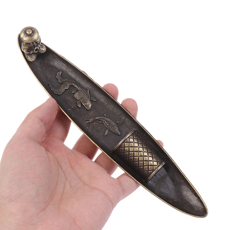 Creative incense burner decorations boat fishing old man Japanese incense burner aromatherapy ornaments home decorations