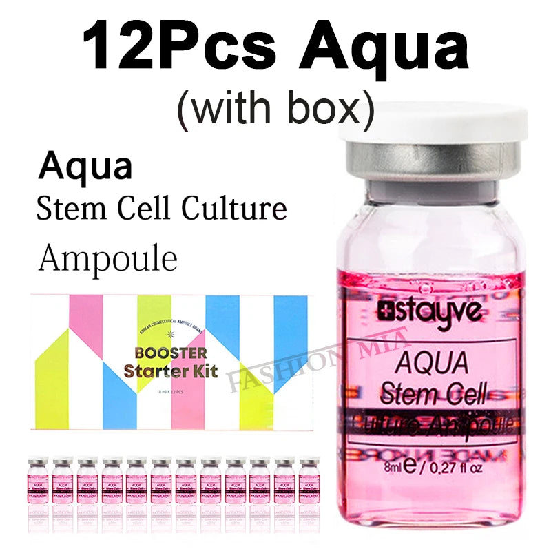 Korea Stayve 8ml Aqua Stem Cell Crosslinked Hyaluronic Acid Facial Essence Collagen Ampoule Repair Rejuvenation Serum Skin Care