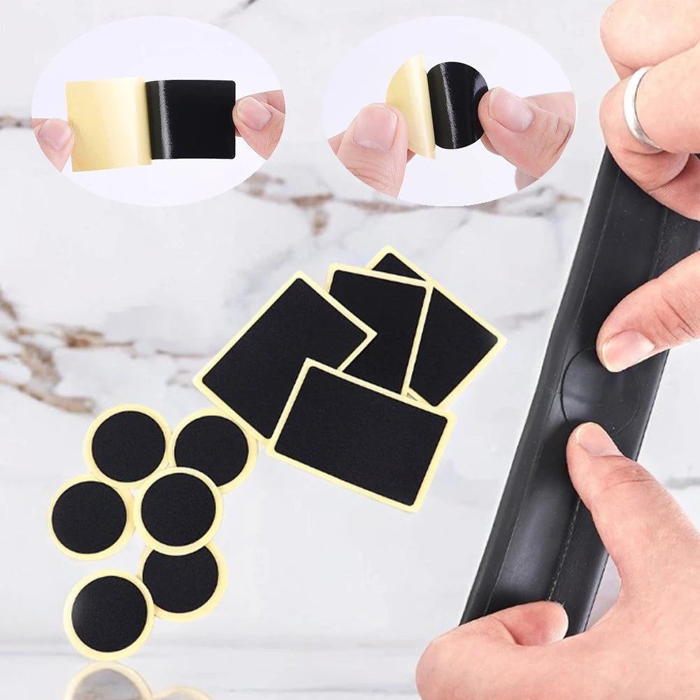 Bicycle Tire Repair Tool Glue Free Tire Patch Bike Flat Tire Repair Kit Rubber Puncture Patches Mountain Bike Accessories