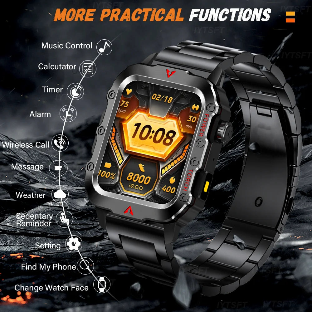 LAXASFIT LED Bluetooth Smartwatch