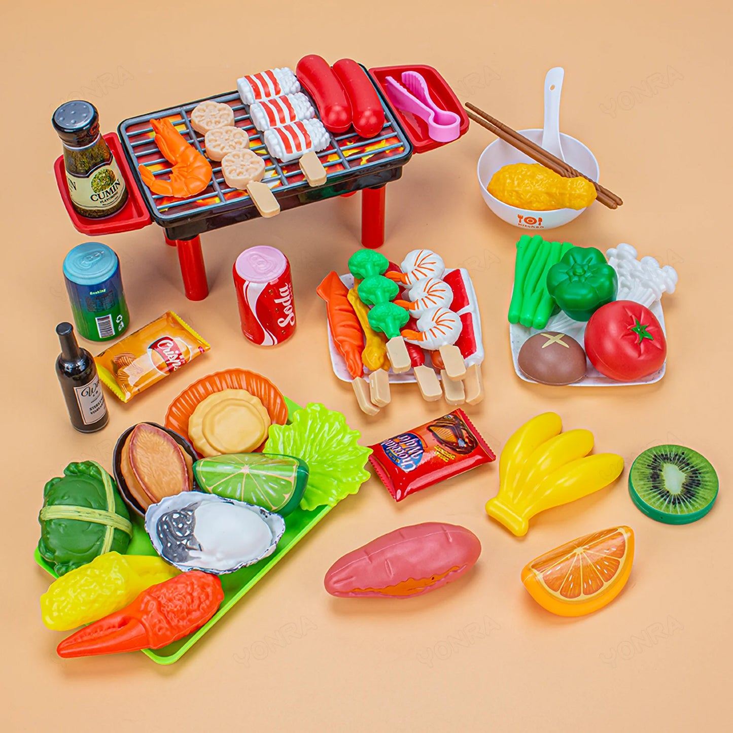 Kitchen Pretend Play Toys Barbecue Set