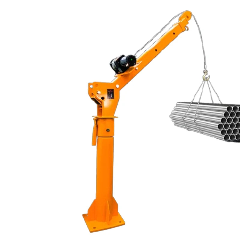 Mobile 500kg 800kg 1000kg mini lift mini pickup hydraulic telescopic boom truck crane lifting