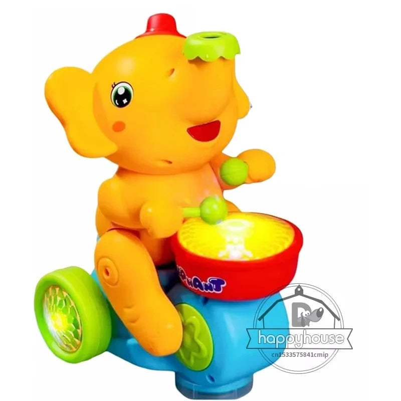Musical Walking Elephant Drummer Toy