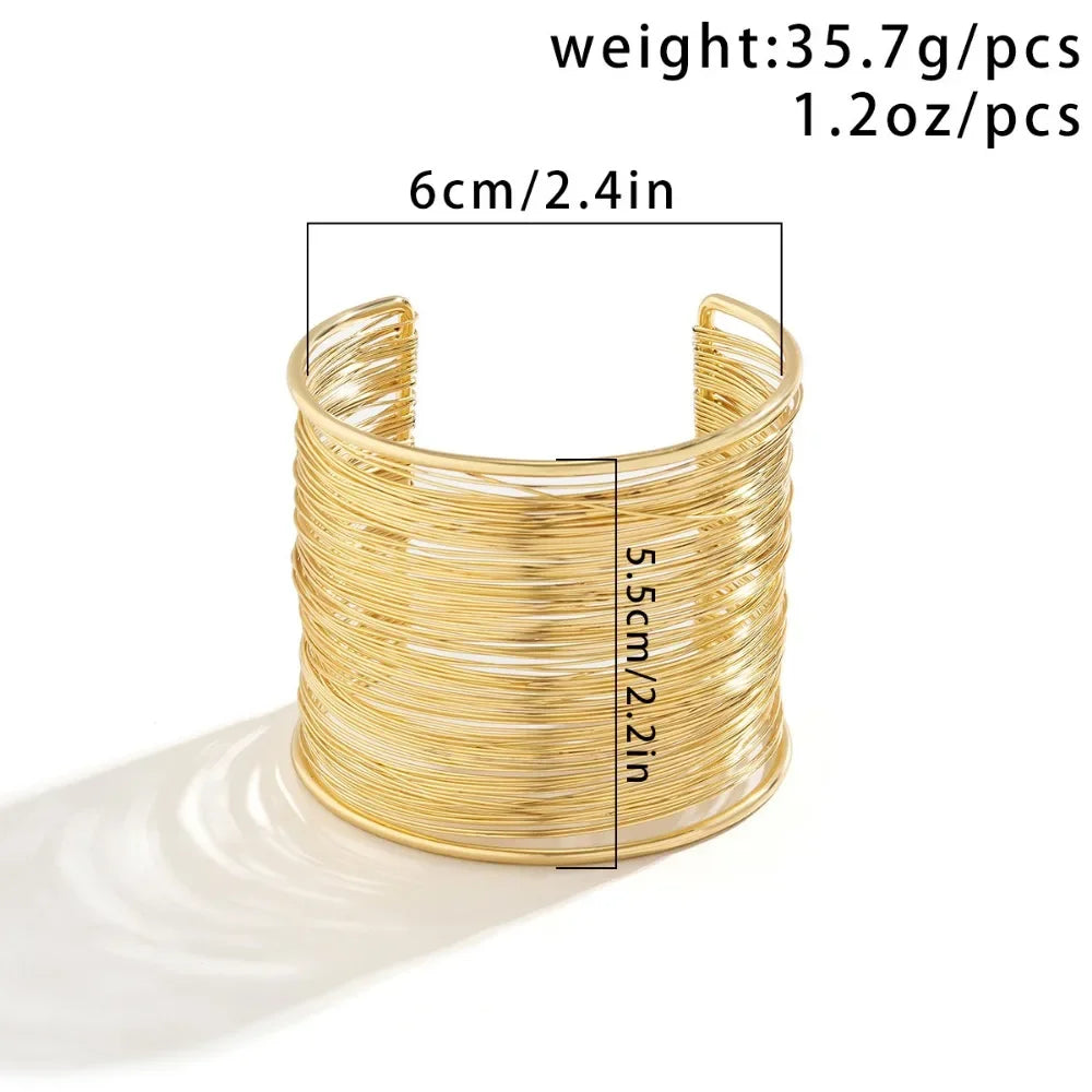 Hyperbolic Gold Plated Bangle