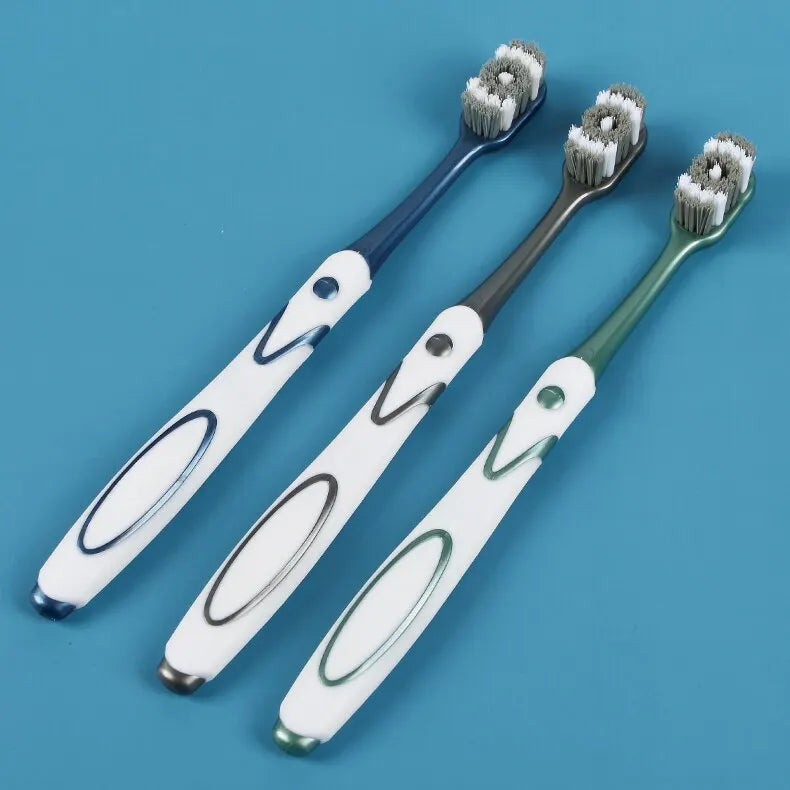 6 Pack Hard bristled toothbrush Set