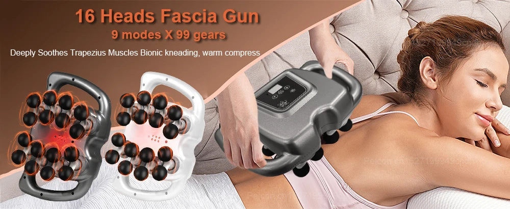 Fascia Gun 16-Head Muscle Massage Gun