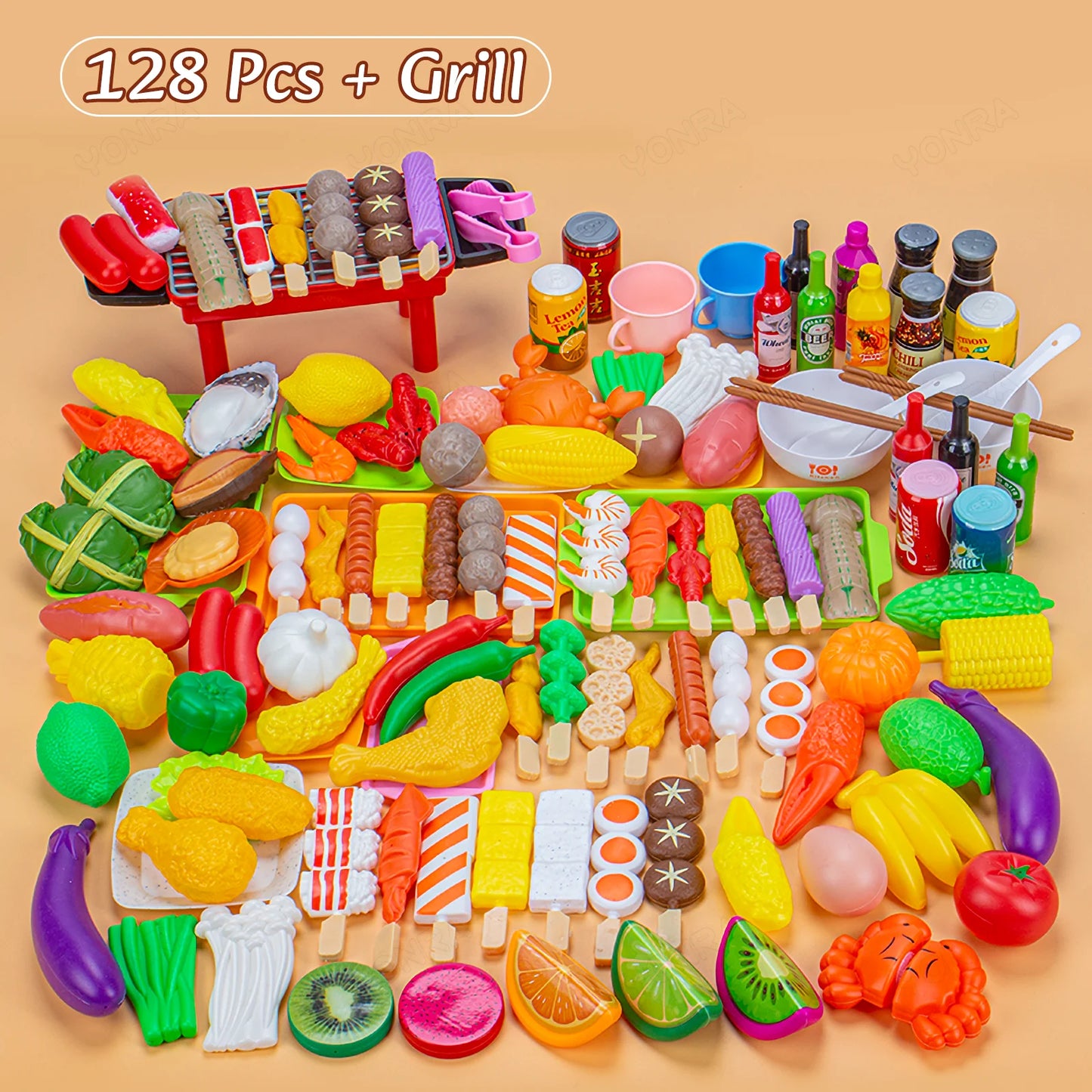 Kitchen Pretend Play Toys Barbecue Set