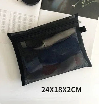 Mesh Cosmetic Travel Storage Makeup Bag Organiser
