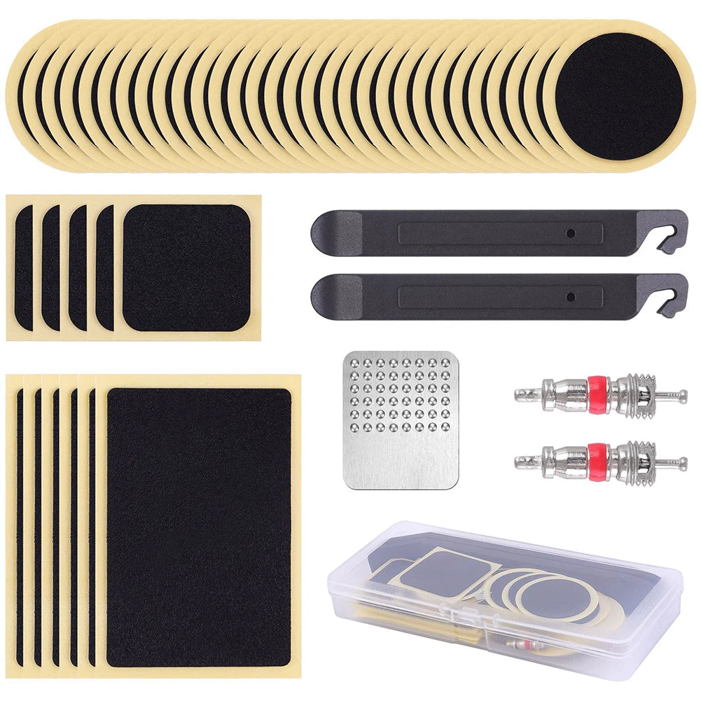 Bicycle Tire Repair Tool Glue Free Tire Patch Bike Flat Tire Repair Kit Rubber Puncture Patches Mountain Bike Accessories