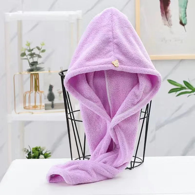 Soft Microfiber Quick-Dry Hair Towel