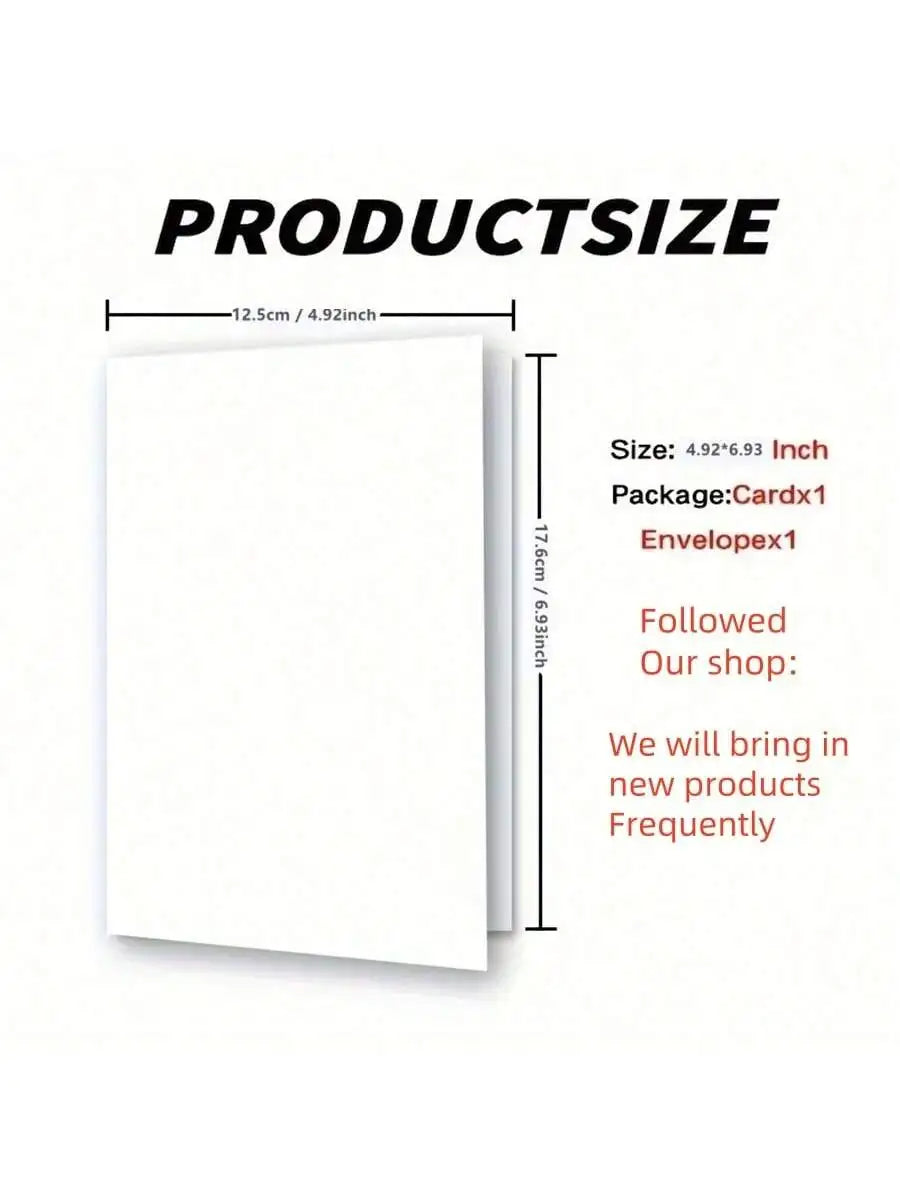 1pc Funny Love Card Valentine's Day Card Anniversary Gift Birthday Card I Love You Thiiiiis Much Small Business Supplies Thank Y