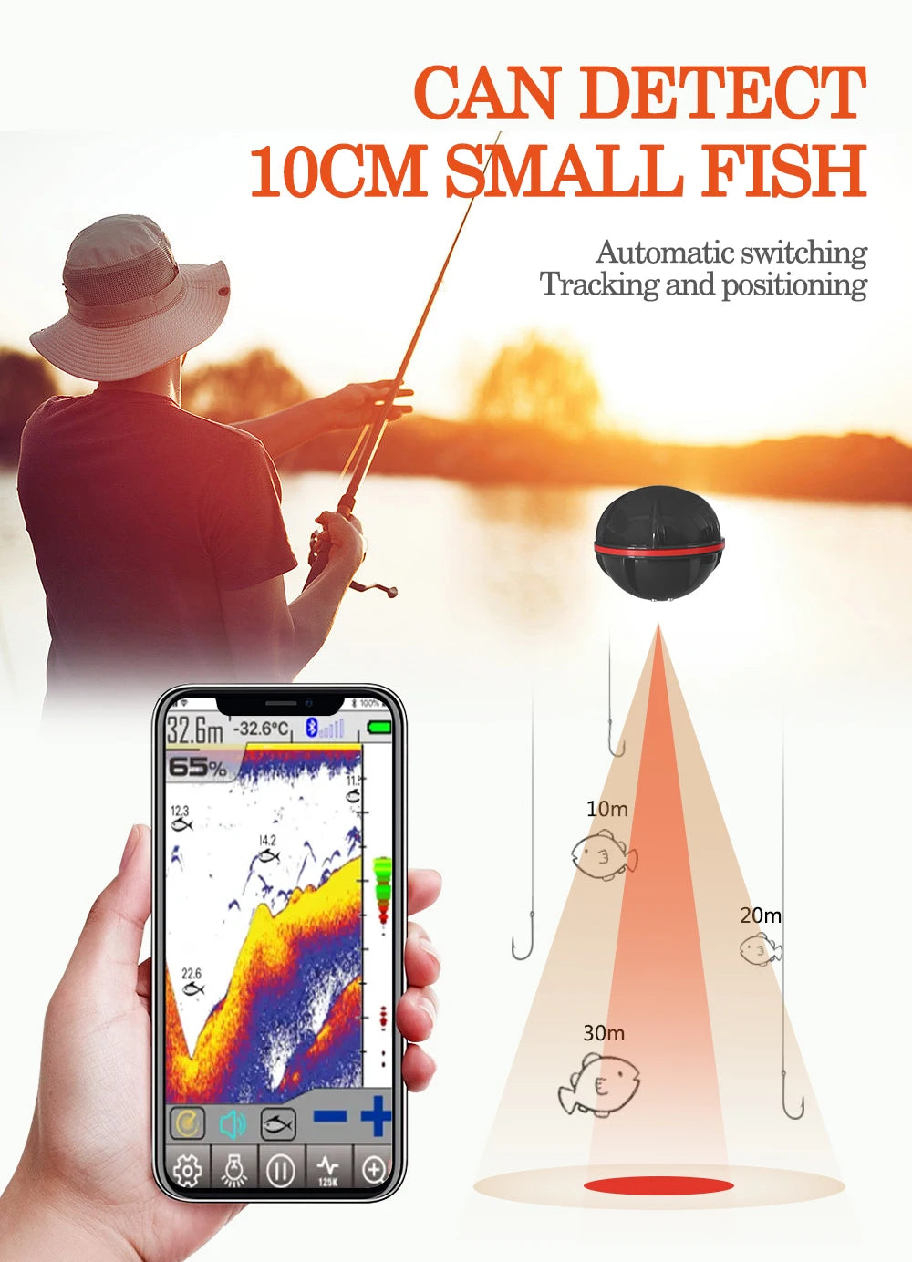 Smart Fishfinder Wireless Sonar Smartphone