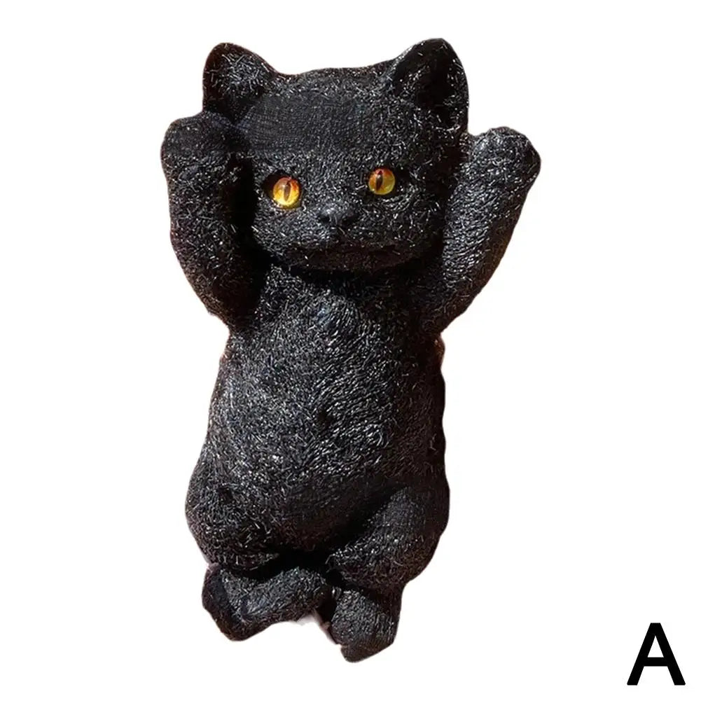 Anxiety Relief Cat Toy Realistic Cat Squeeze Toy for Stress Relief Soft Tpr Fidget Toy for Kids Teens Adults
