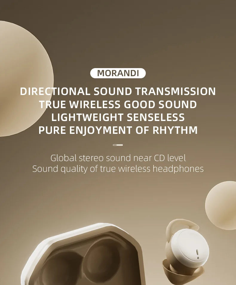 Bluetooth Earbuds for Sleeping invisible Small Wireless Earphones Mini Comfortable Noise Blocking for Side Sleeping Home Work