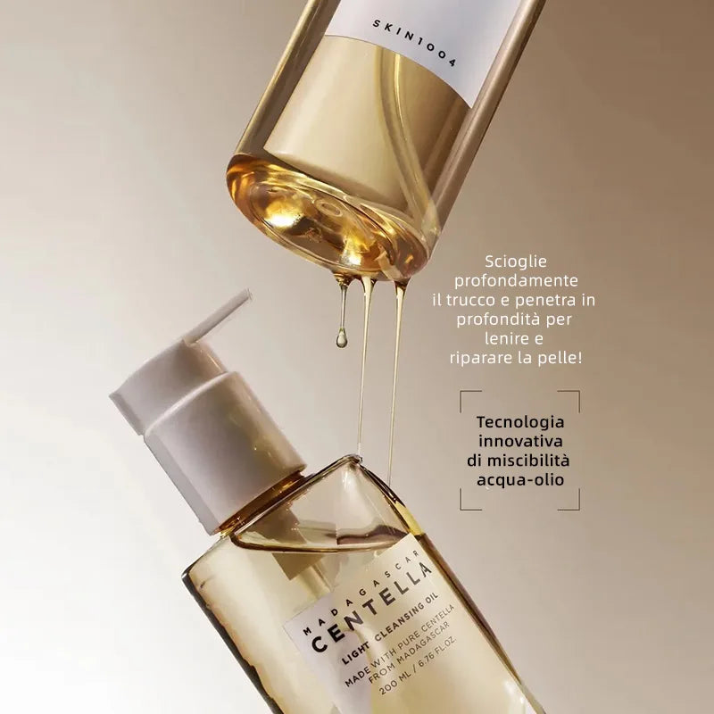 Korean Centella Brightening Face Moisturising Cream and Makeup Cleaning Oil Skincare Products Set