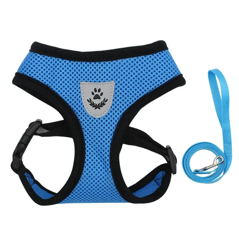 Adjustable Polyester Mesh Pet Harness Lead