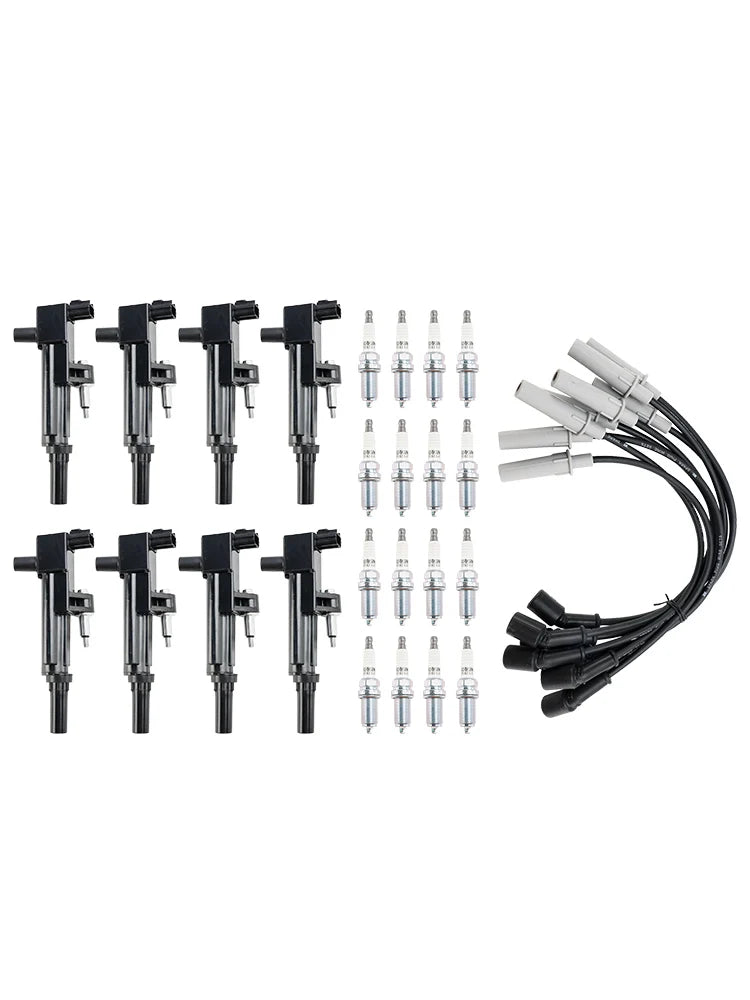 Areyourshop 8X lgnition Coil +Spark Plug +Wire UF601 For Dodge Durango Dakota Ram 1500