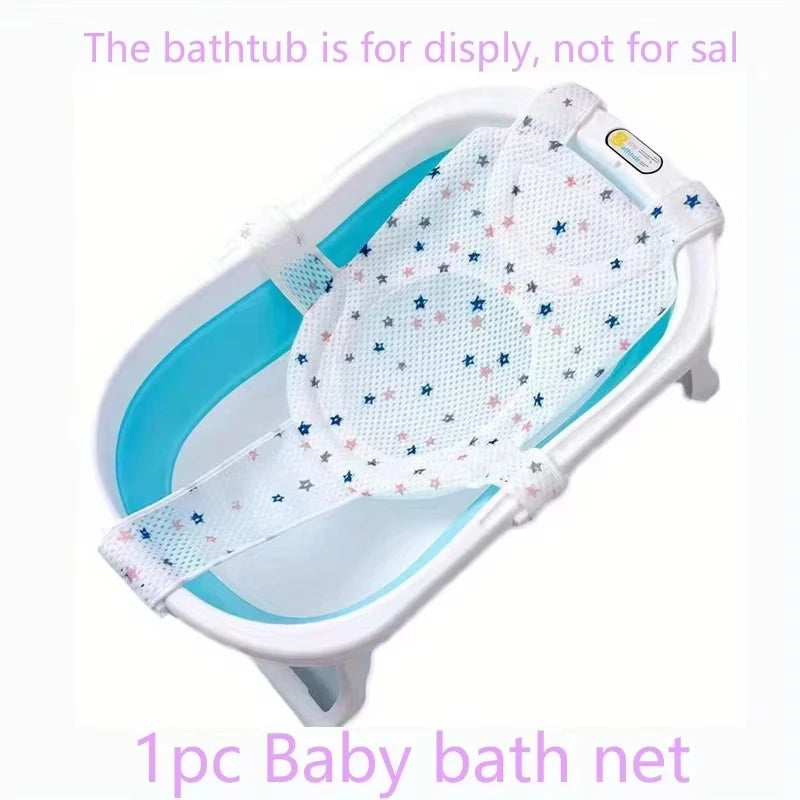 Baby Bath Cushion Pad Newborn Bathtub Mat Infant Bath Supporter Net Baby Bathtub Pillow Nonslip Floating Bathing Tub Seat