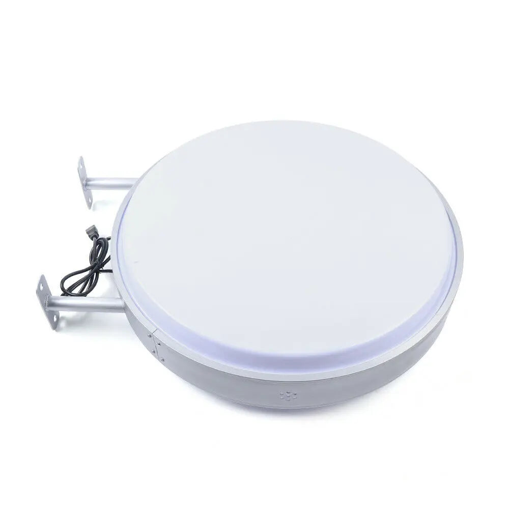 LED Round Light Box Sign, 10000K, Dual-Sided Display, Easy Installation, Energy-saving