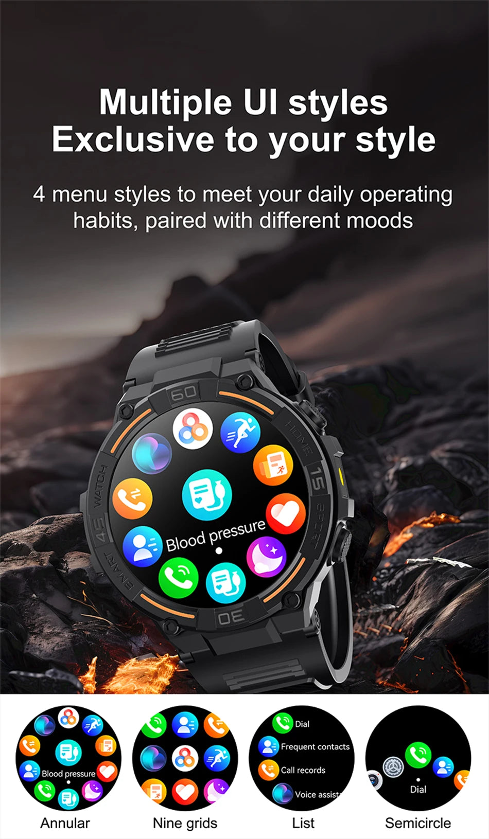 360 HD Smart Watch For Android IOS