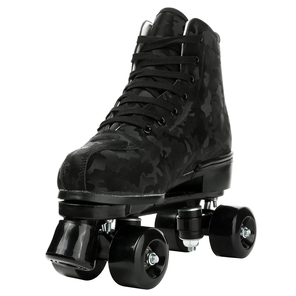 Outdoor Roller Skates Sports Double Row Skates Quad 4 Wheels Skating Women Flashing Roller Skates Shoes for Men Youth Boys Girls
