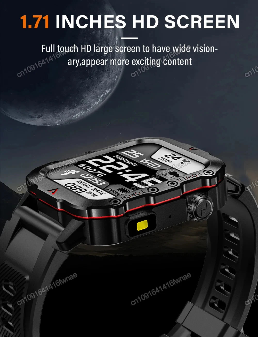 LED Flashlight Smart Watch