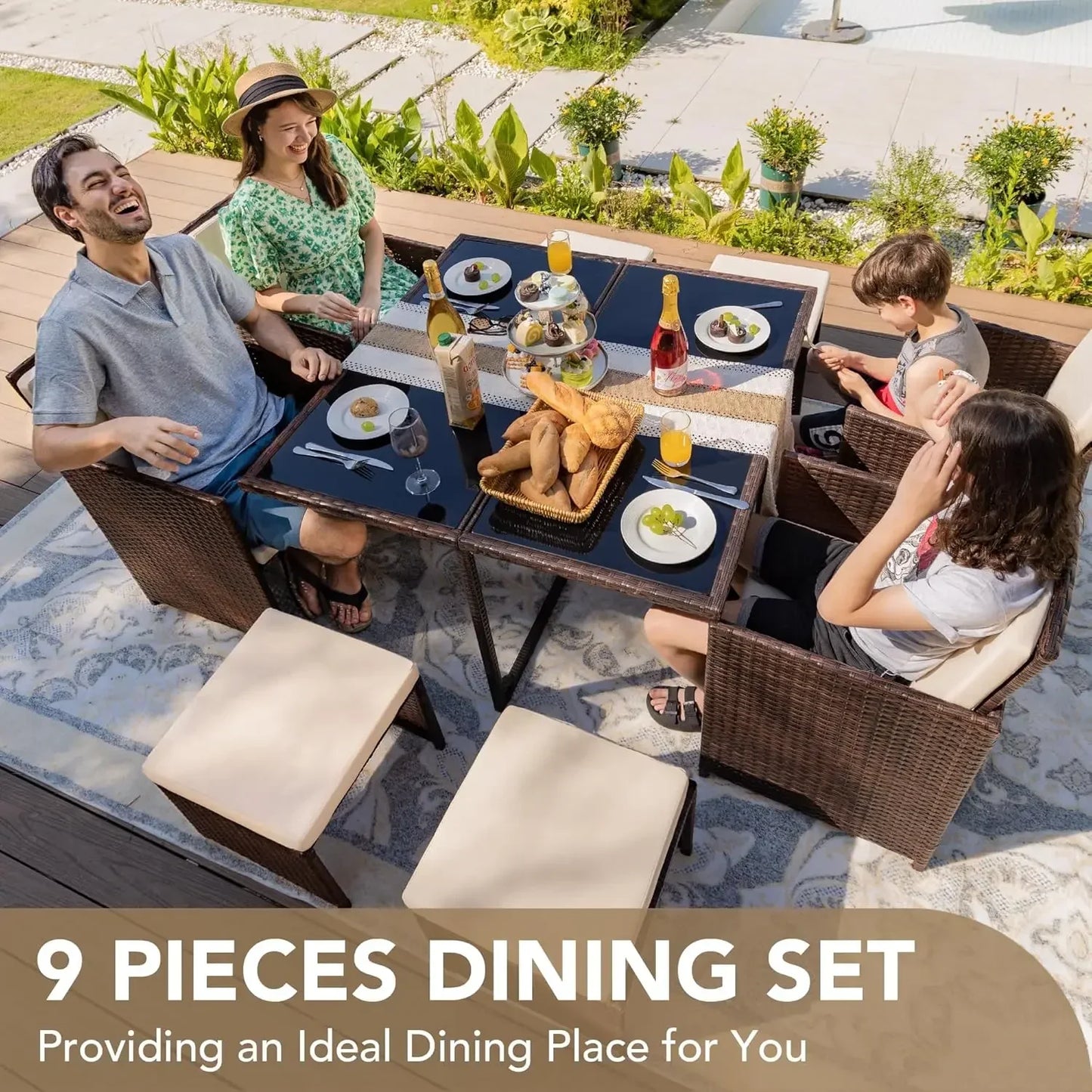 9 Piece Patio Dining Set