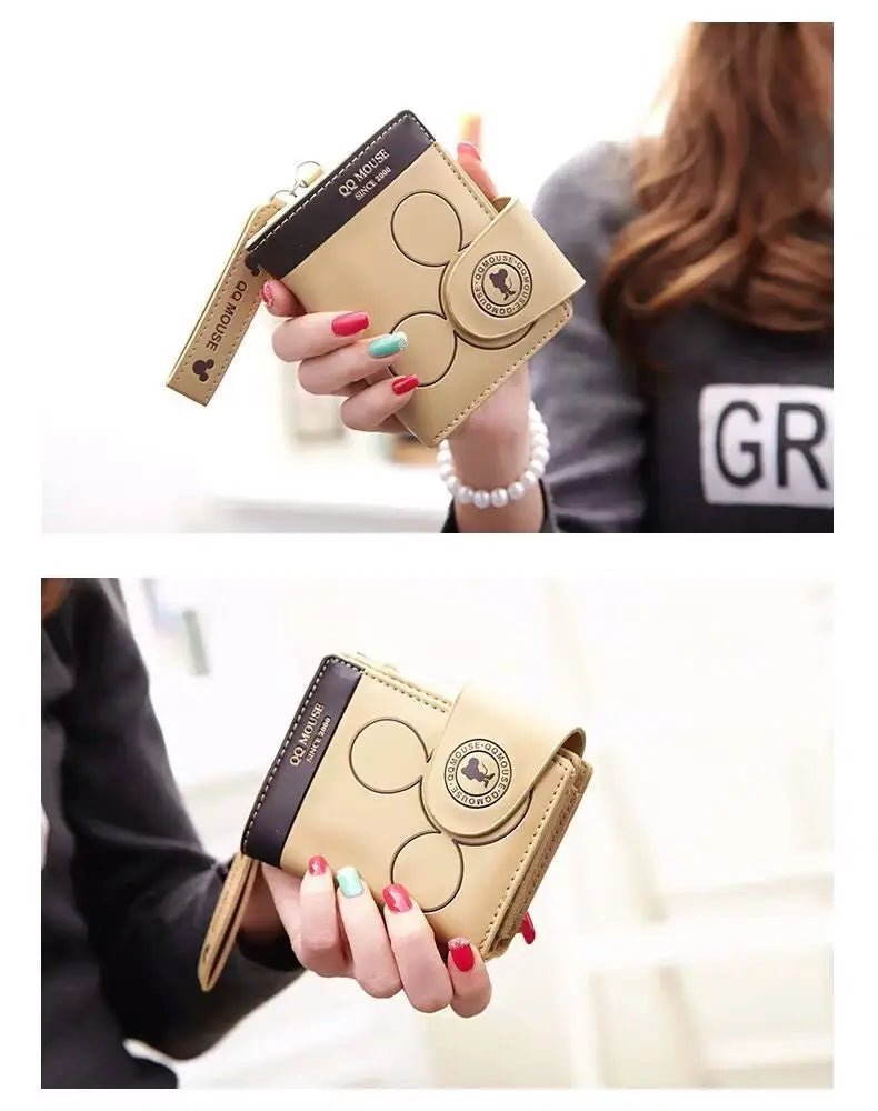 Women's Korean PU Leather Explosion-Style Short Wallet