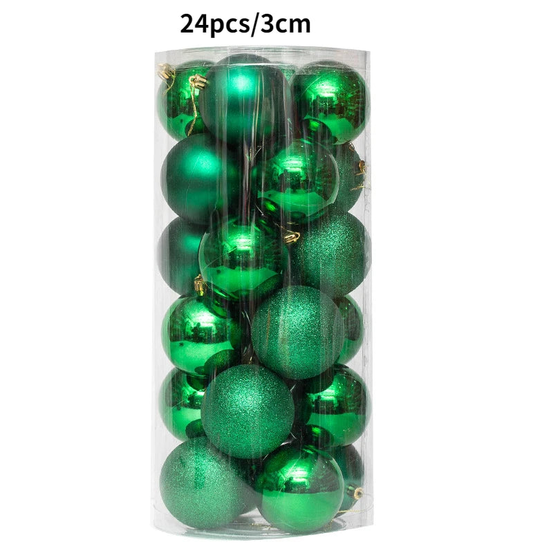 24-36Pcs Xmas Tree Balls Decorations