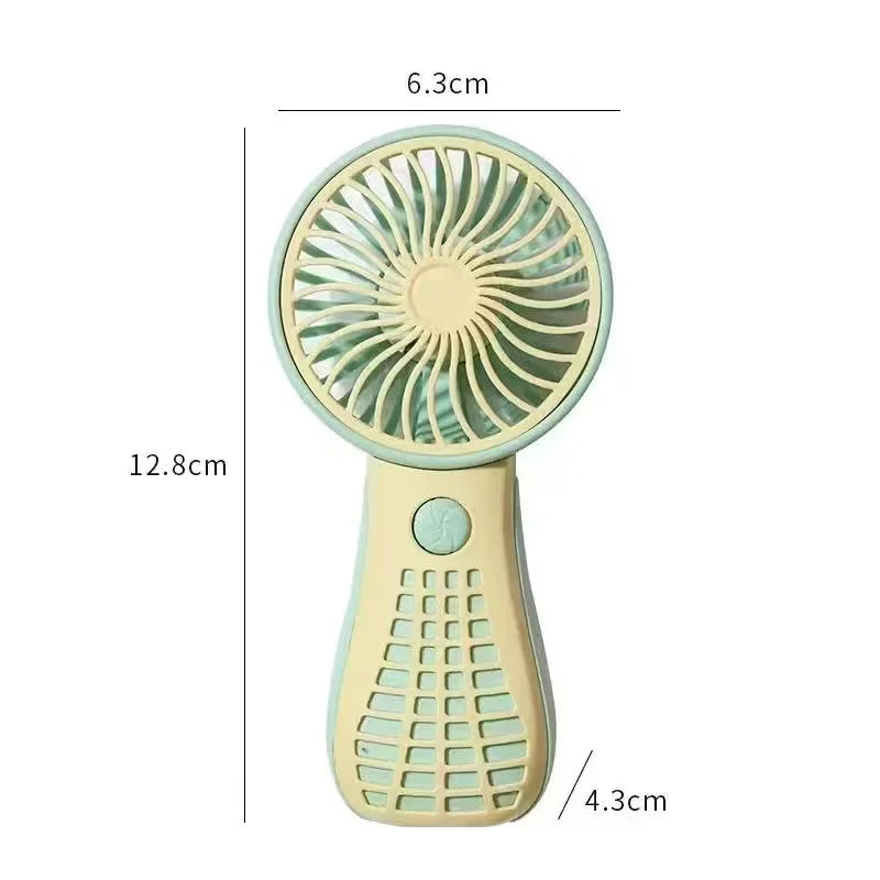 Portable 3 Speed Foldable Mini Handheld Fan USB Rechargeable