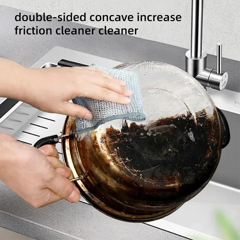Thickened Steel Wire Cleaning Non-Scratch Cloth