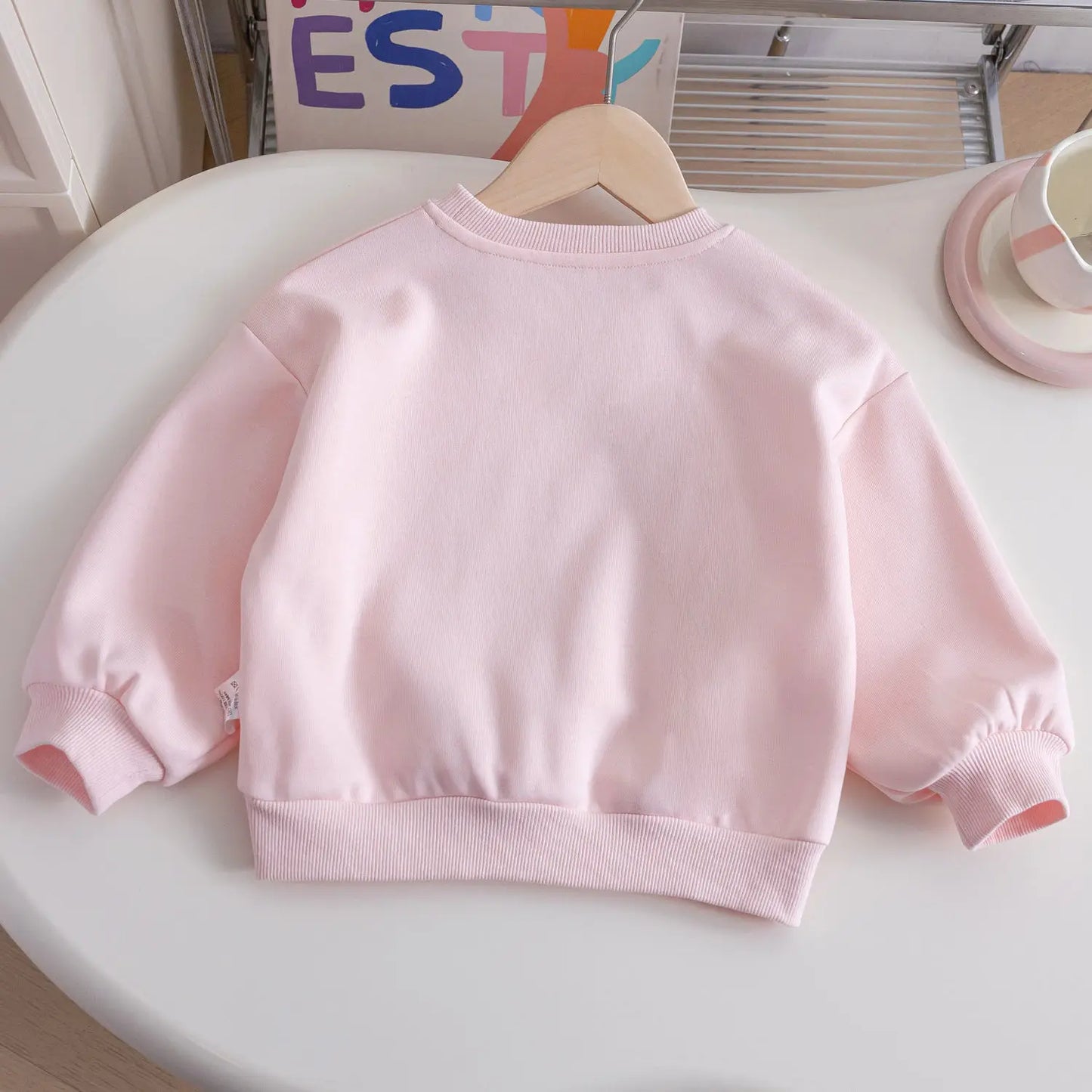 Autumn Winter Girls Sweatshirts Long Sleeve Sweater for Kids Cartoon Cat Children Pullovers Toddler Outerwear Baby Outfits