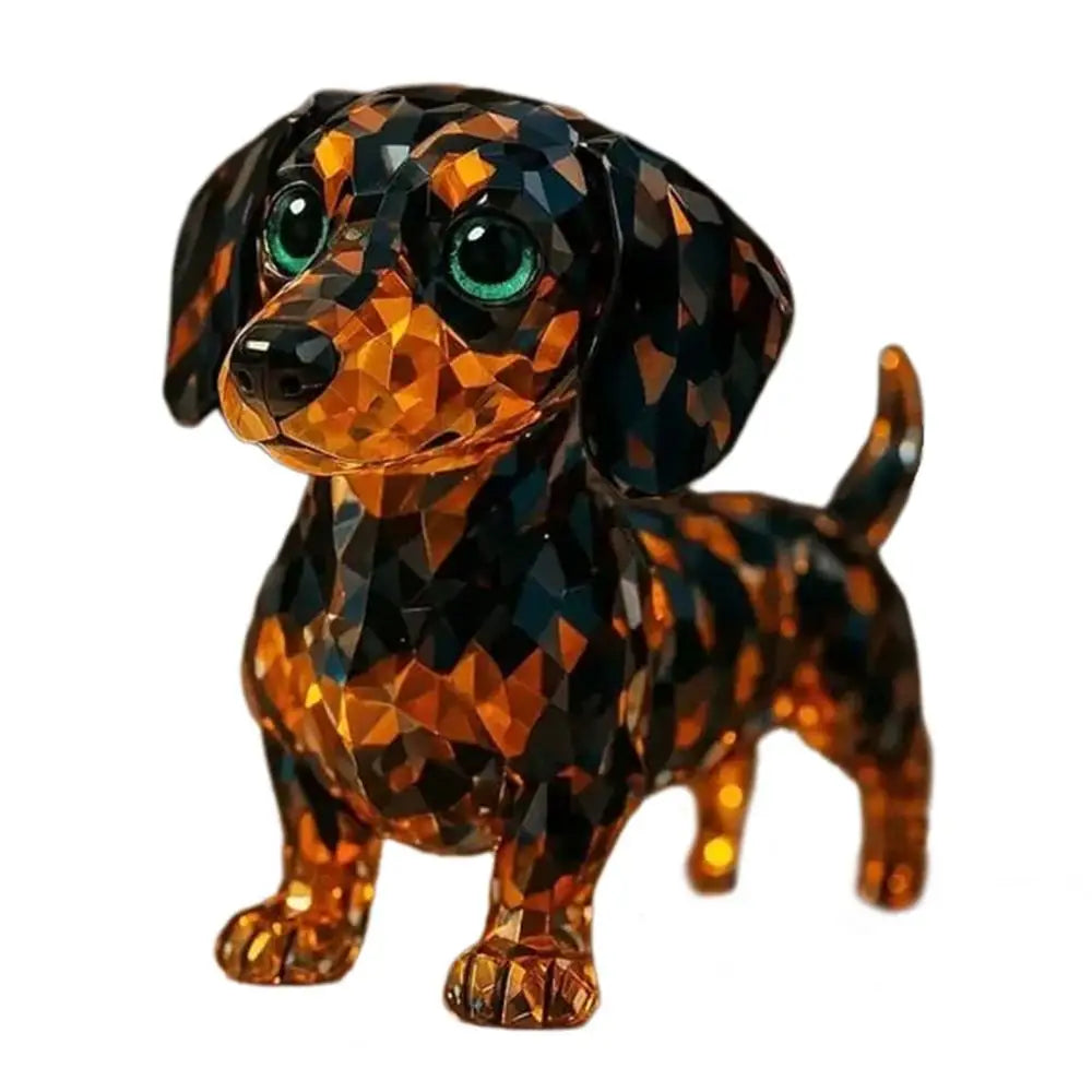 Crystal Animal Figurines Realistic Animal Holiday Collection Handcrafted Collectibles Portable Space-Saving Sculpture For Table