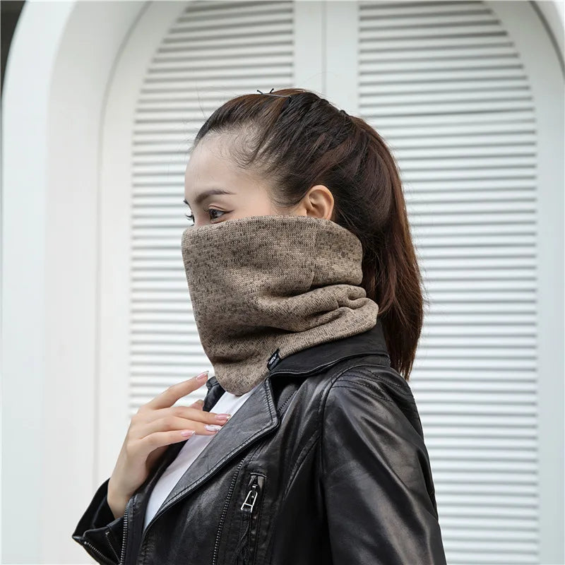 Unisex Solid Cashmere Ring Scarf