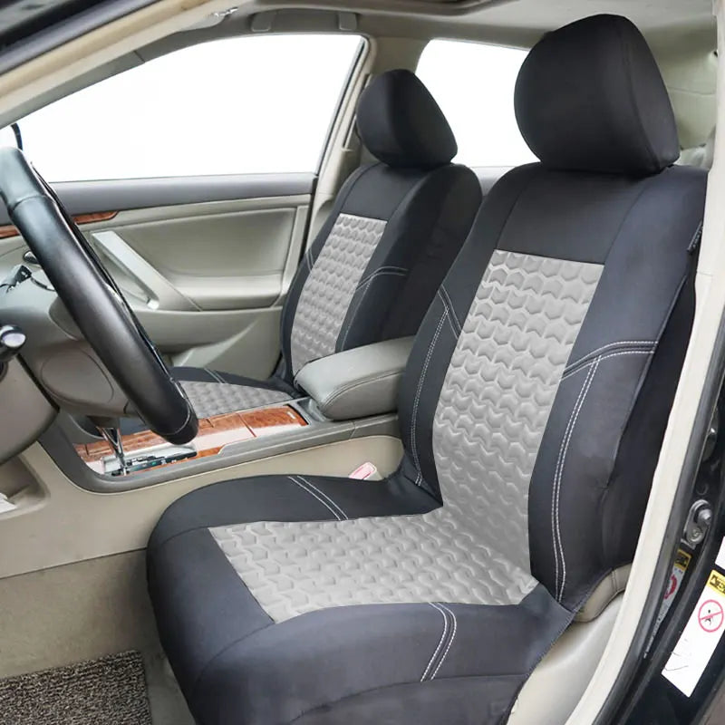 AUTOPLUSUniversal 2 Front Car Seat Covers Car Accessories Interior Fit For Most Car SUV Truck Van With 3mm Sponge Seat Cover Car