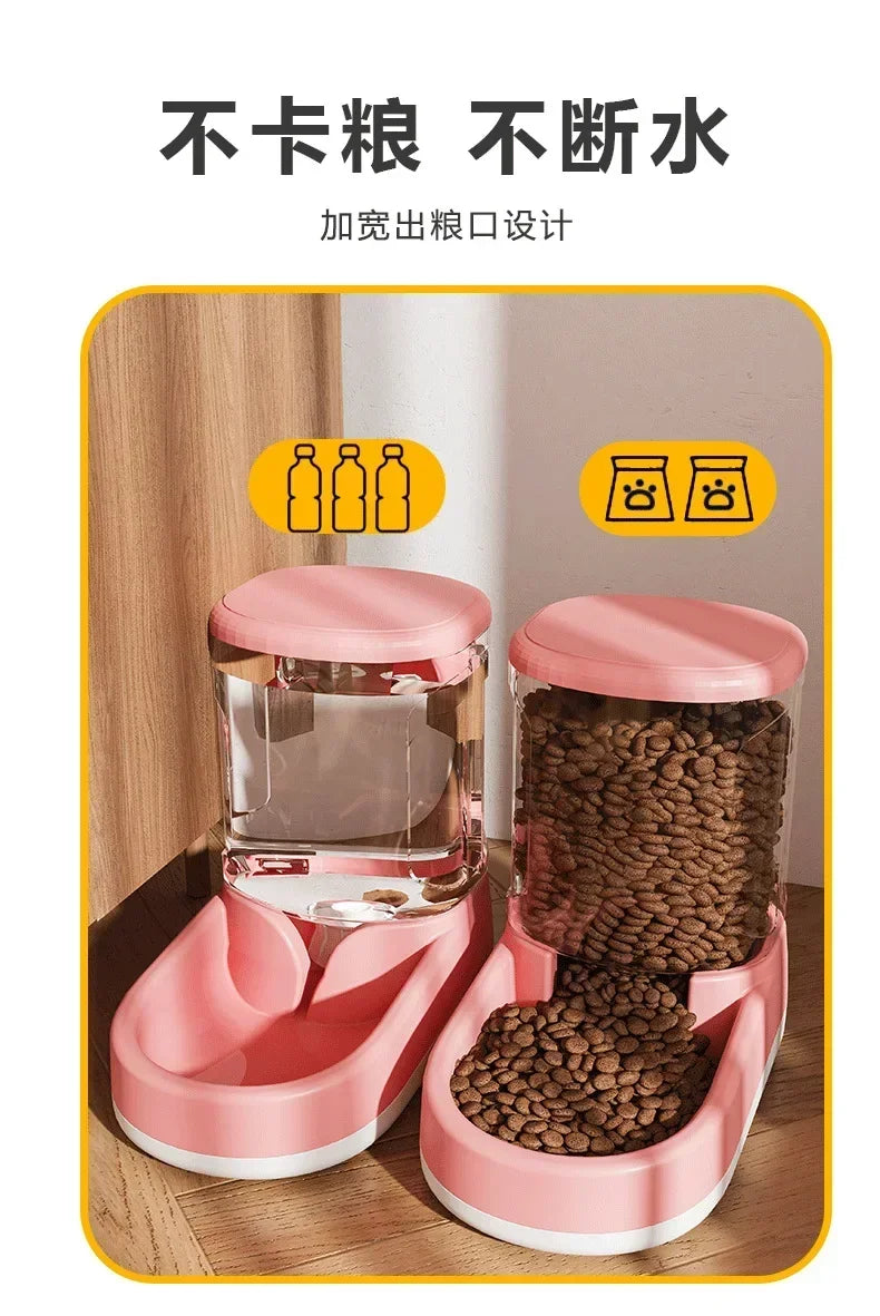 Automatic Pet Water Dispenser for Cats & Dogs – Flowing Water Feeder Without Electricity, Gravity-Fed Drinking Bowl, Large Capacity, Easy to Clean Pet Supplies