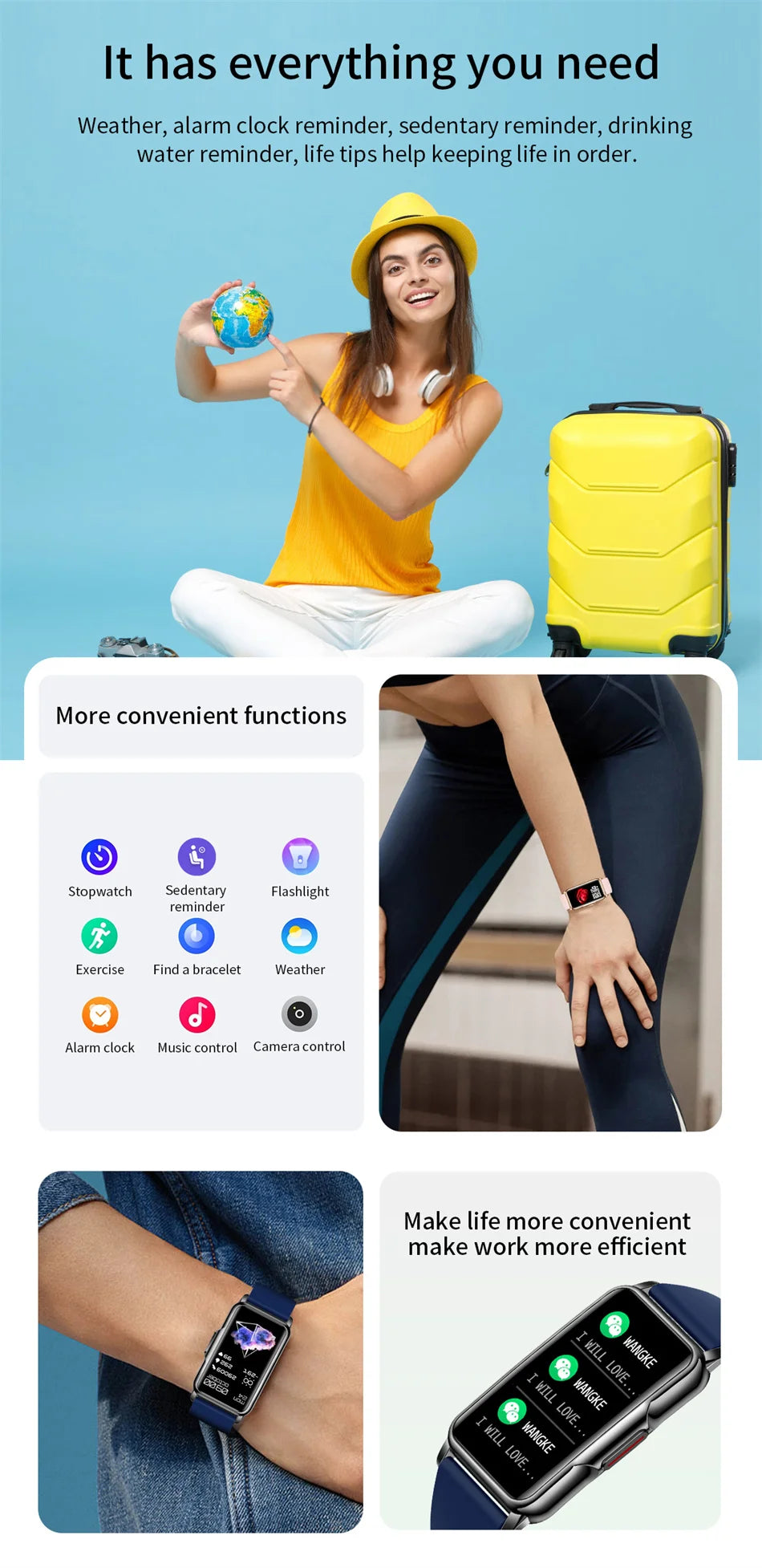Full Touch GPS Fitness Smart Watch