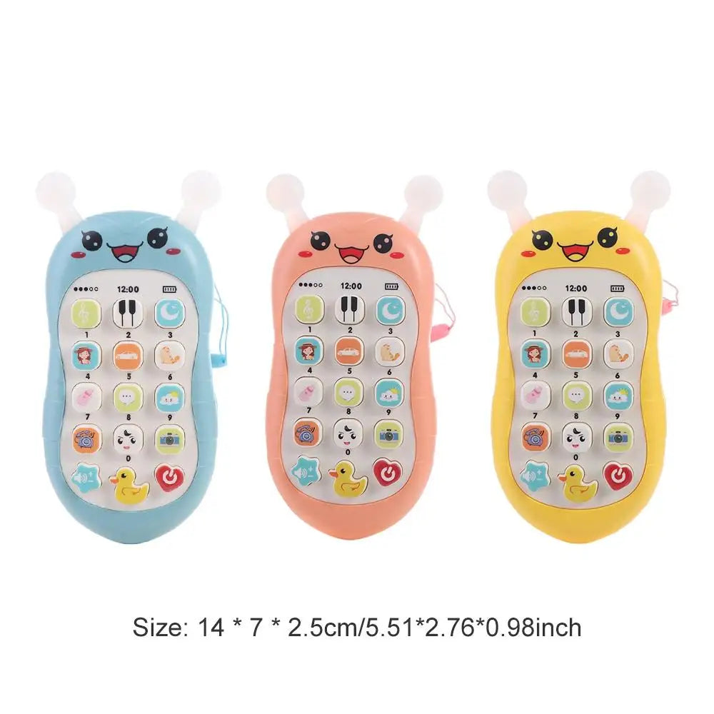 Simulation Phone Electronic Baby Cell Phone Toy Electronic Voice Toy Phones Musical Toys Silicone Safe