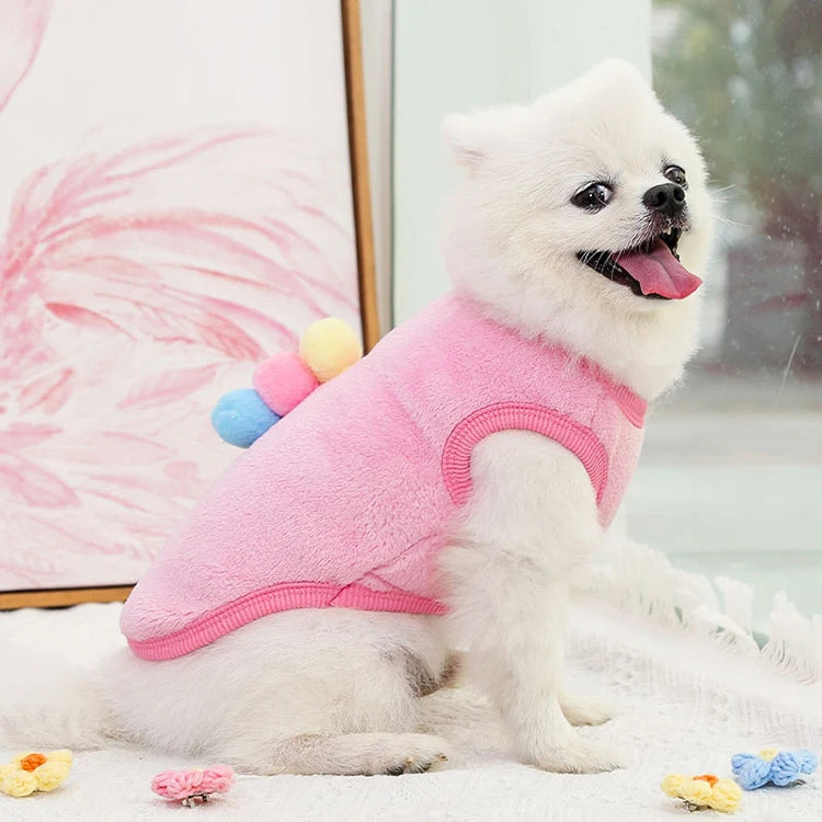 Cute Fleece Dog Winter Coat