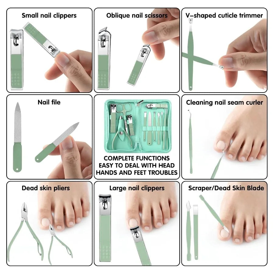Nail Kit Manicure Kit Nail Care Kit For Women Manicure Pedicure Set Nail Clippers Toenail Clippers Kit Professional Manicure Ki