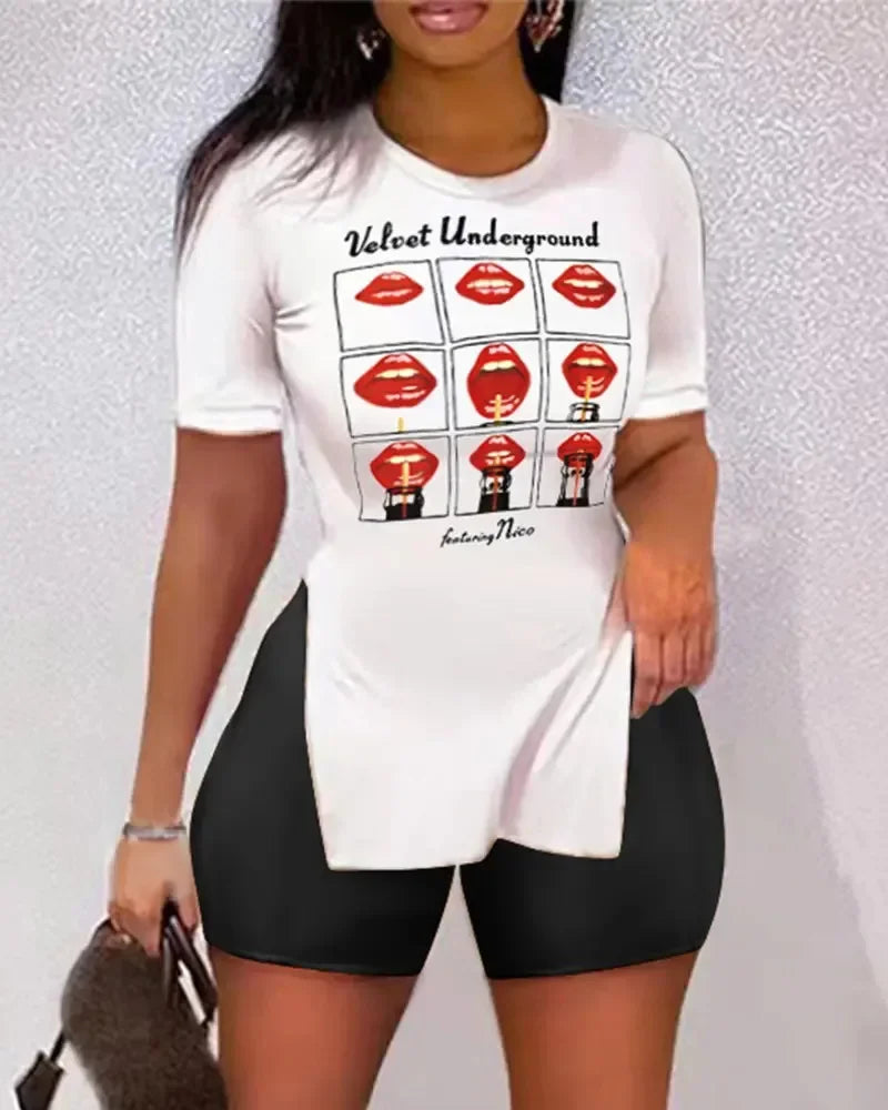 "Queen" Two Piece Shorts Set